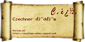 Czechner Ádám névjegykártya